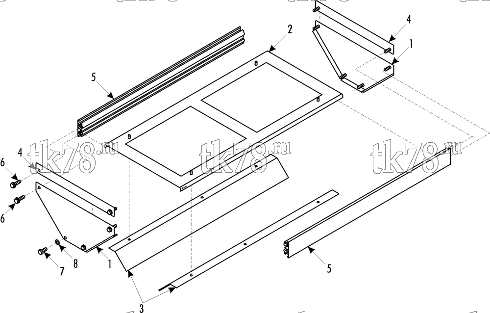 Каталог запчастей для Thermo King MFB L AIR INLET MODULE - DAMPER (099776, 099780)