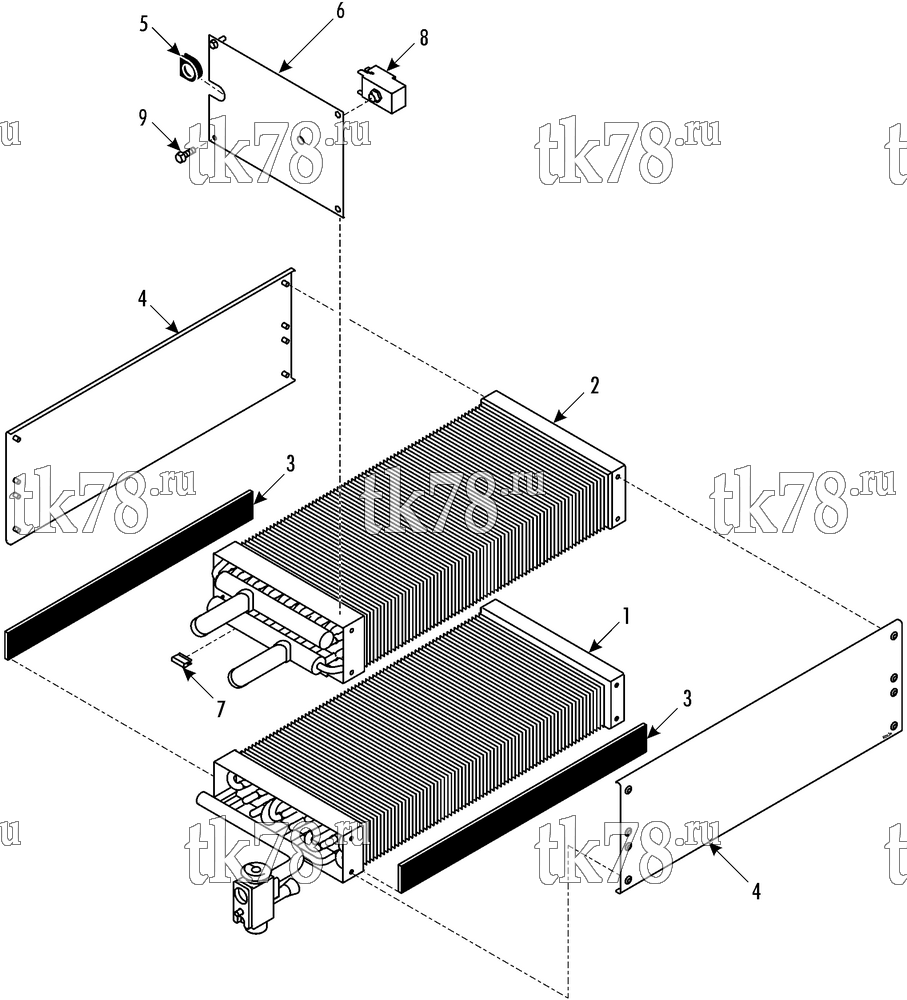 Каталог запчастей для Thermo King MFB I-Vertical COOL/HEAT MODULE - R134a (006295)