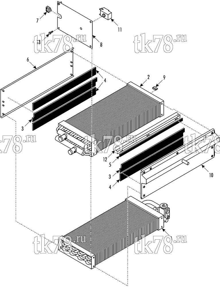 Каталог запчастей для Thermo King MFB I-Horizontal COOL/HEAT MODULE - R134a (099770)