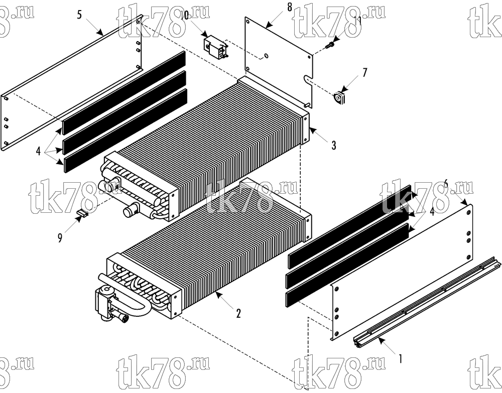 Каталог запчастей для Thermo King MFB L COOL/HEAT MODULE - R134a (099982)
