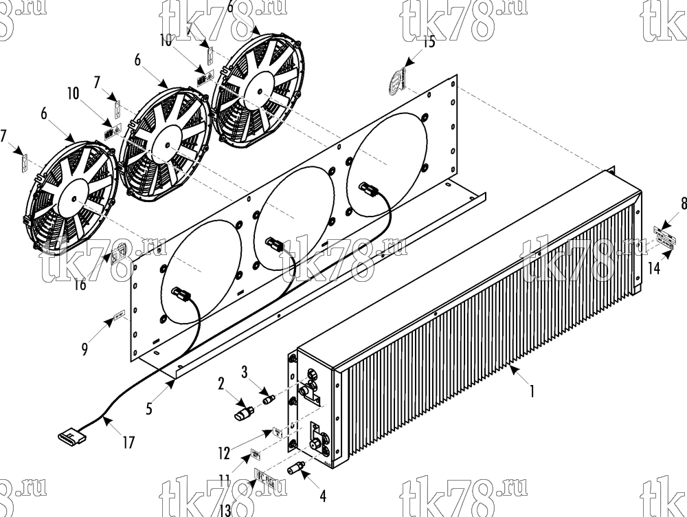 Каталог запчастей для Thermo King ShuttleAIRE S-30 UNDERMOUNT CONDENSER (S-30 ULP)
