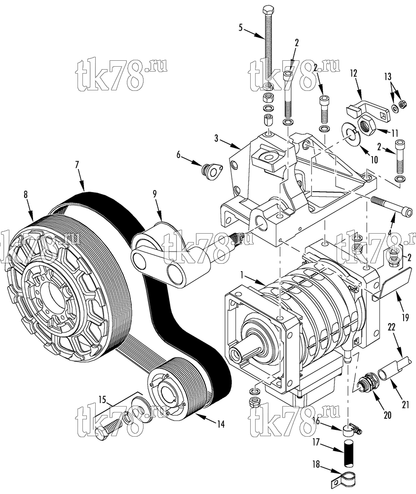Каталог запчастей для Thermo King TA-1100 & A-1050N ALTERNATOR IVECO 6C 2.5 (718564)