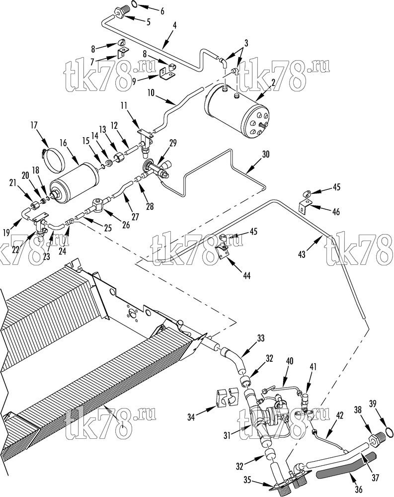 Каталог запчастей для Thermo King ART-III M4 EVAPORATOR REFRIGERATION (SLAVE 099834)