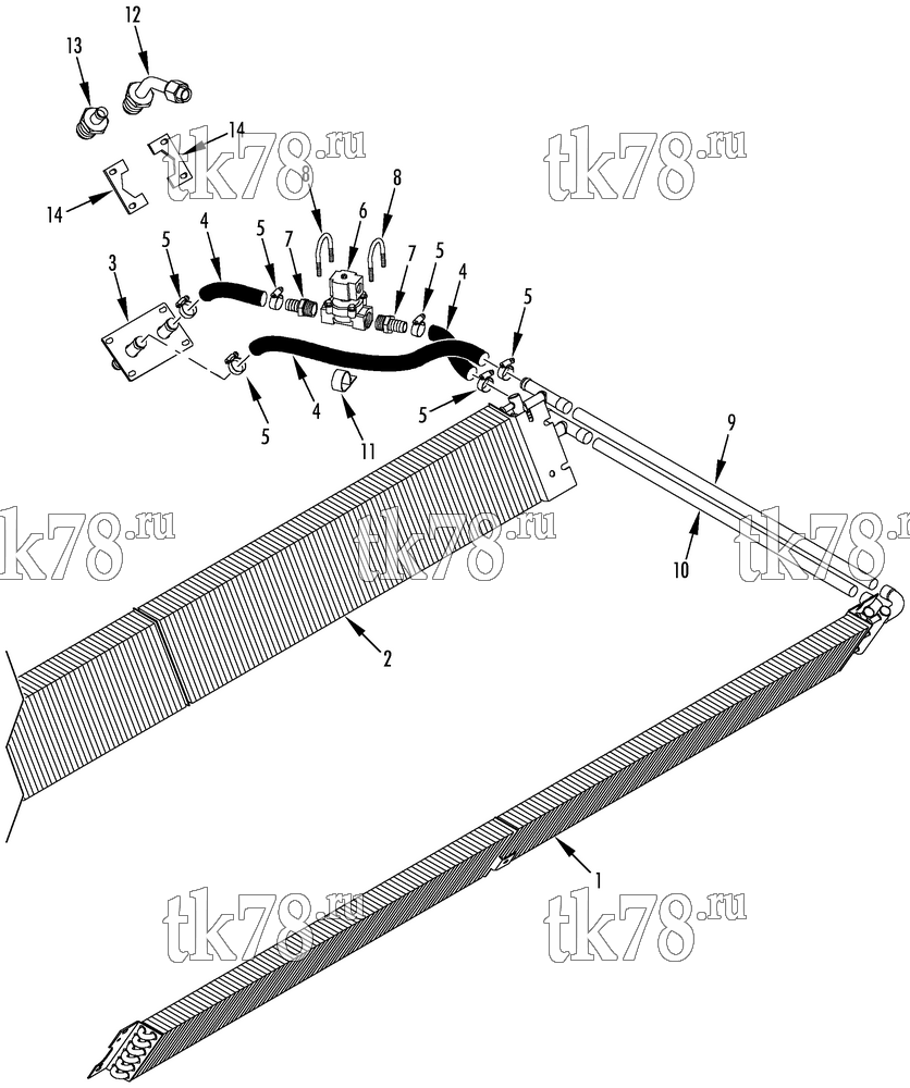 Каталог запчастей для Thermo King ART-III M4 EVAPORATOR HEATING COMPONENTS (MASTER 099832)