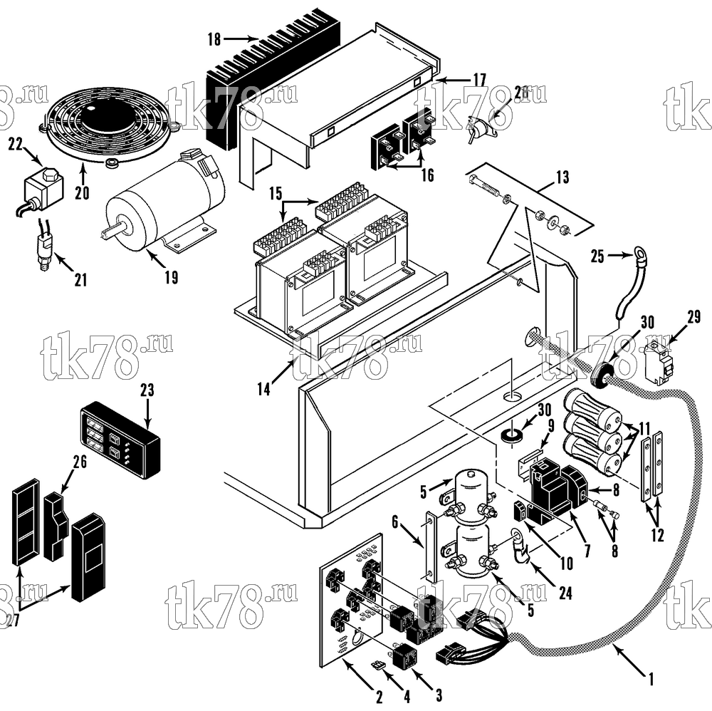 Каталог запчастей для Thermo King  ELECTRICAL COMPONENTS (B-085)