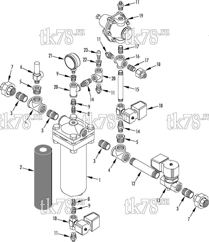 Каталог запчастей для Thermo King  LIQUID/VAPOR INLET LINE