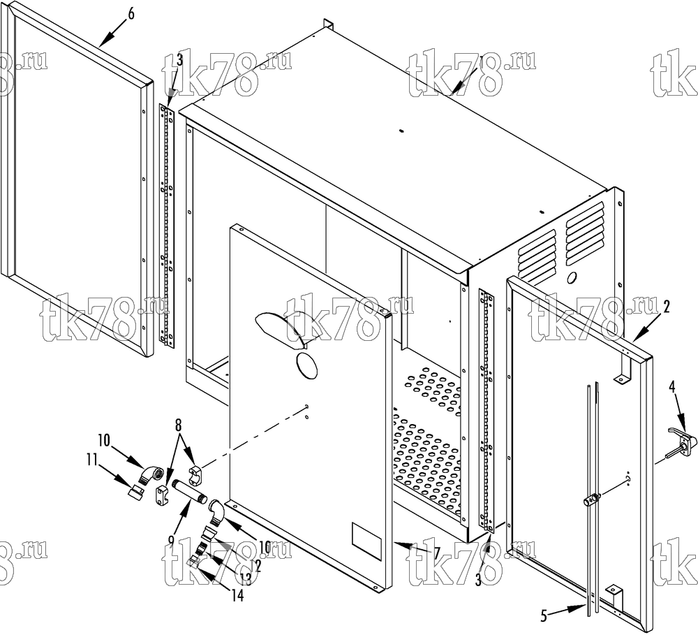 Каталог запчастей для Thermo King  DOORS & PANEL GROUP