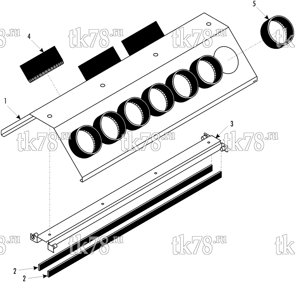 Каталог запчастей для Thermo King MFB P-Horizontal AIR OUTLET MODULE - AIR DUCT (099759)