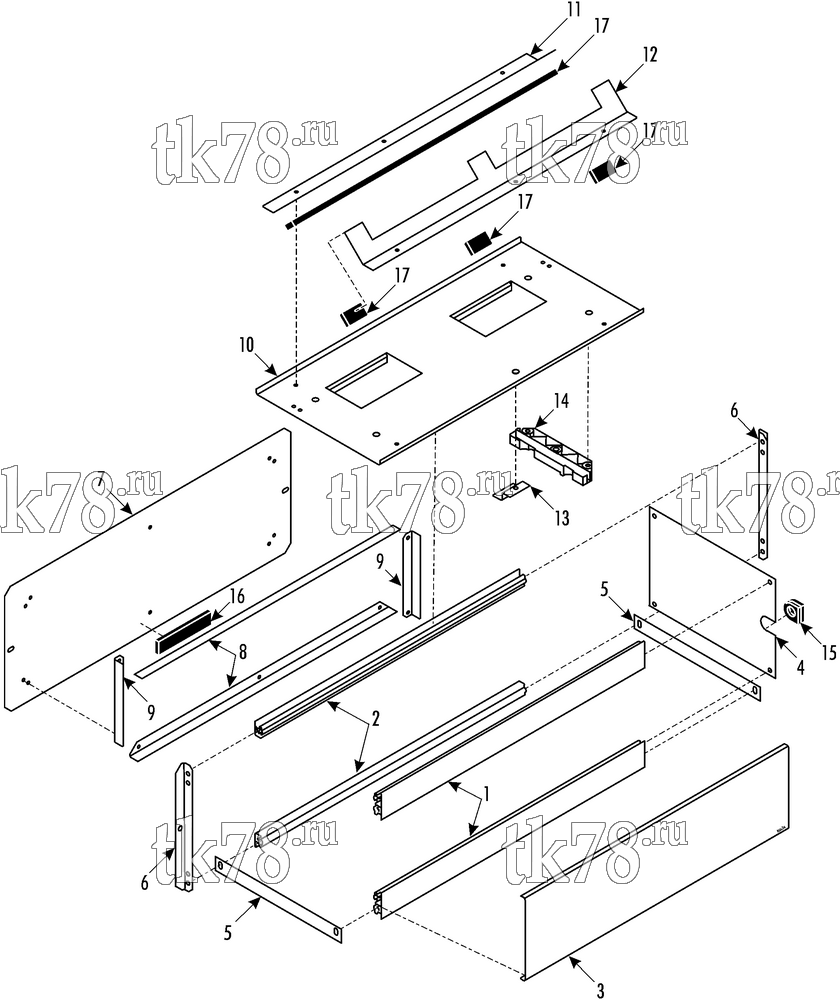 Каталог запчастей для Thermo King MFB I-Vertical BLOWER MODULE - SERVICE ACCESS (099754)