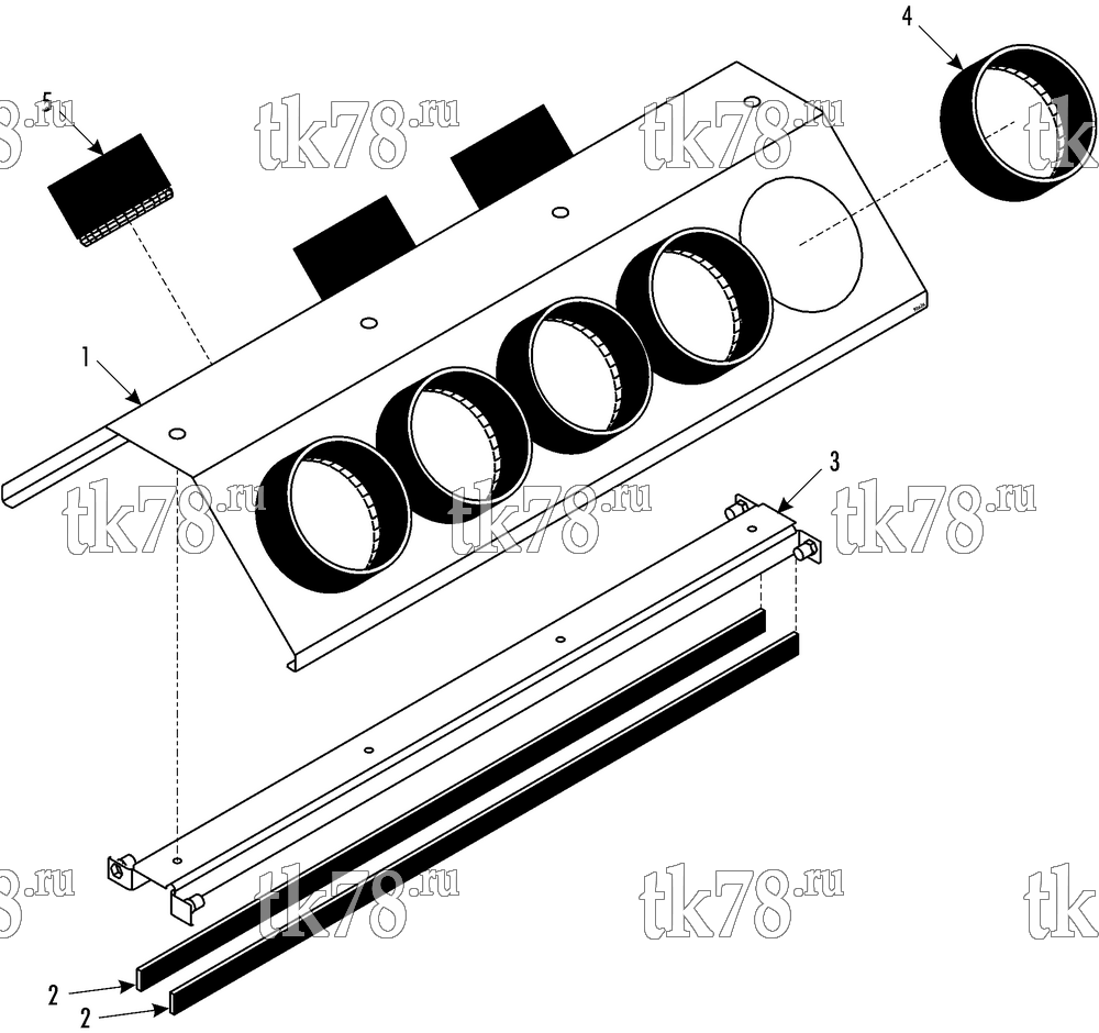 Каталог запчастей для Thermo King MFB L AIR OUTLET MODULE - AIR DUCT (099755)