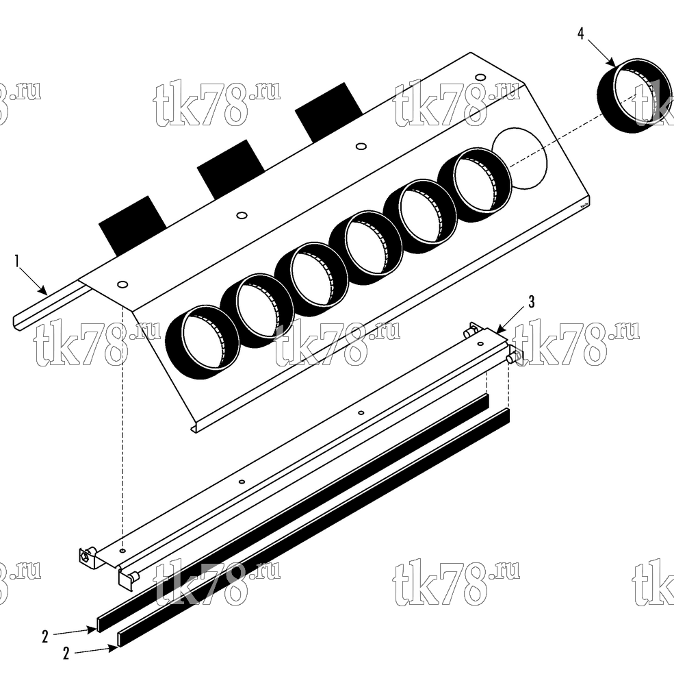 Каталог запчастей для Thermo King MFB I-Vertical AIR OUTLET MODULE - AIR DUCT (099758)