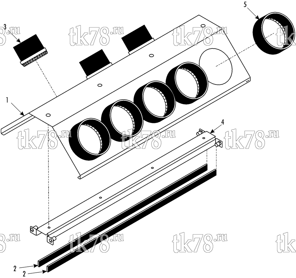 Каталог запчастей для Thermo King MFB P-Horizontal AIR OUTLET MODULE - AIR DUCT (099789)