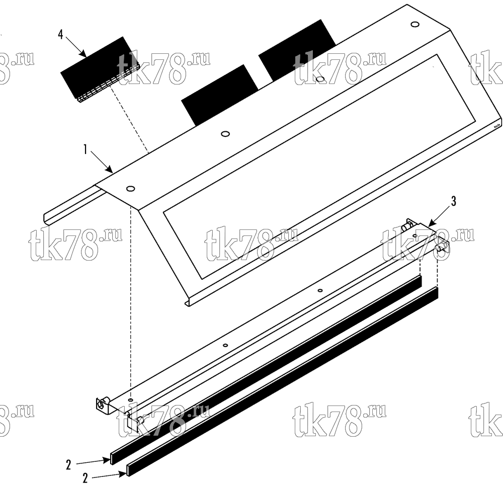 Каталог запчастей для Thermo King MFB P-Horizontal AIR OUTLET MODULE - AIR DUCT (099762)