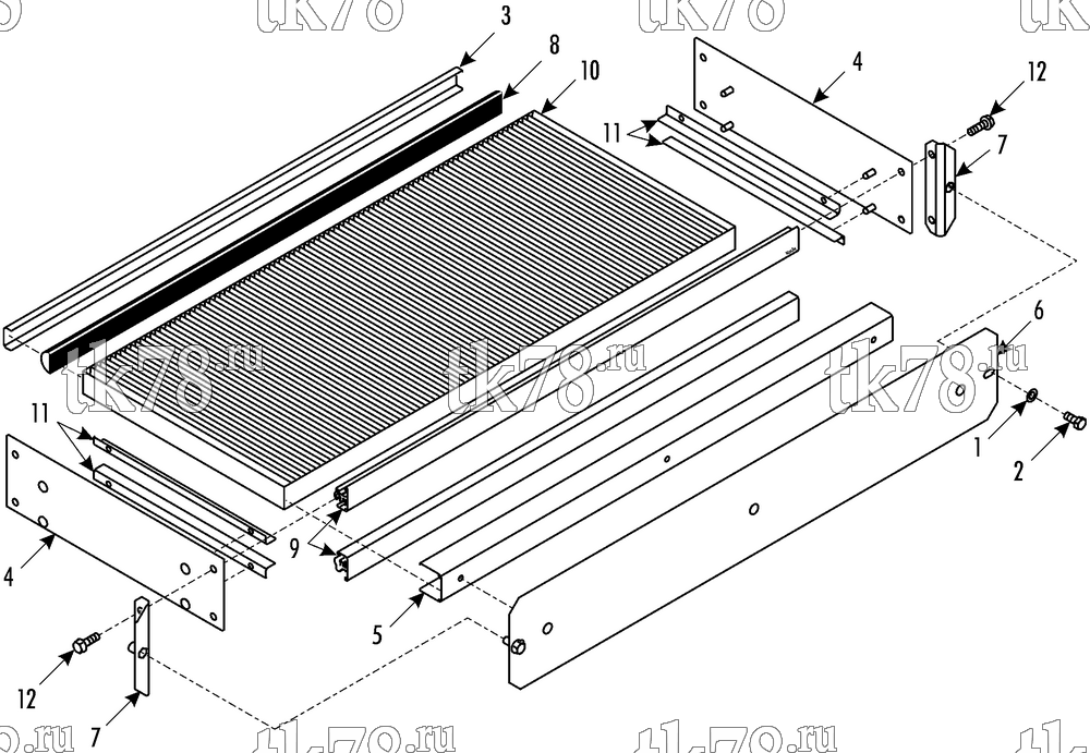 Каталог запчастей для Thermo King MFB P-Horizontal FILTER MODULE (719850)