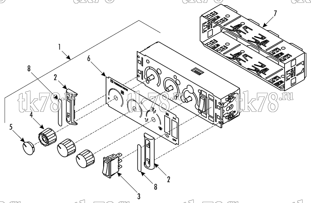 Каталог запчастей для Thermo King MFB P-Horizontal FRONTAIRE I