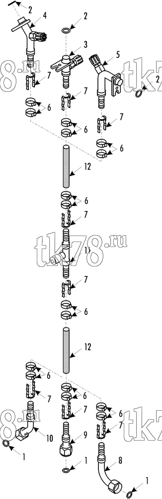 Каталог запчастей для Thermo King MFB L HOSE KIT - SUCTION