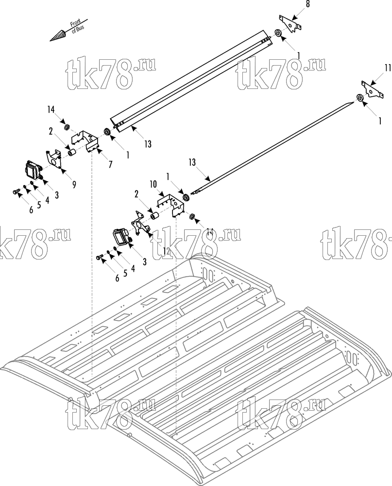 Каталог запчастей для Thermo King MAN R02/R03 DAMPER GROUP