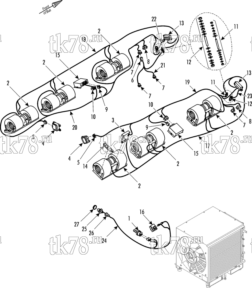 Каталог запчастей для Thermo King MAN R02/R03 ELECTRICAL COMPONENTS