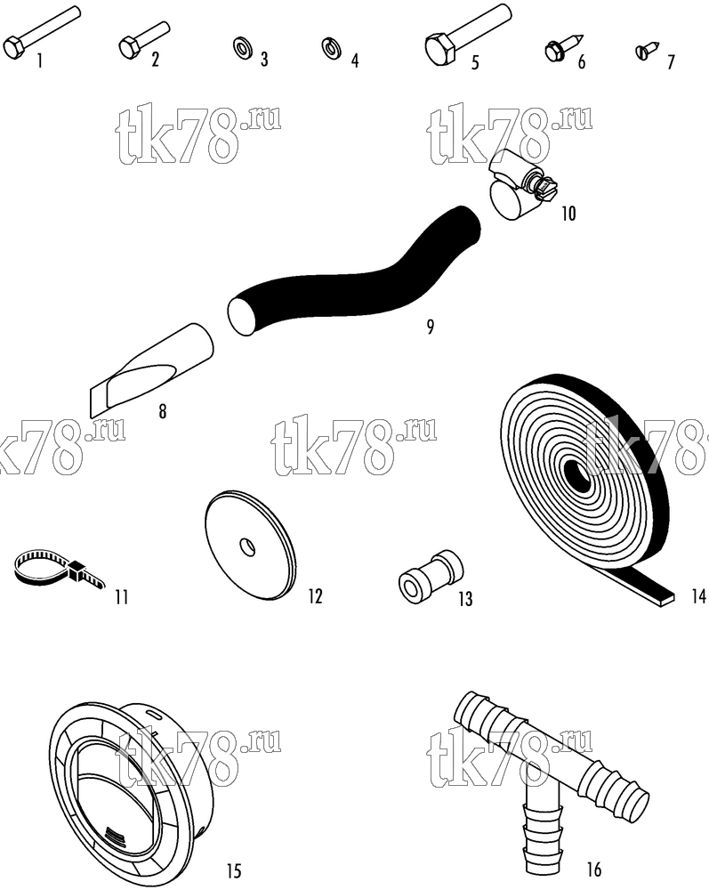 Каталог запчастей для Thermo King  INSTALLATION COMPONENTS