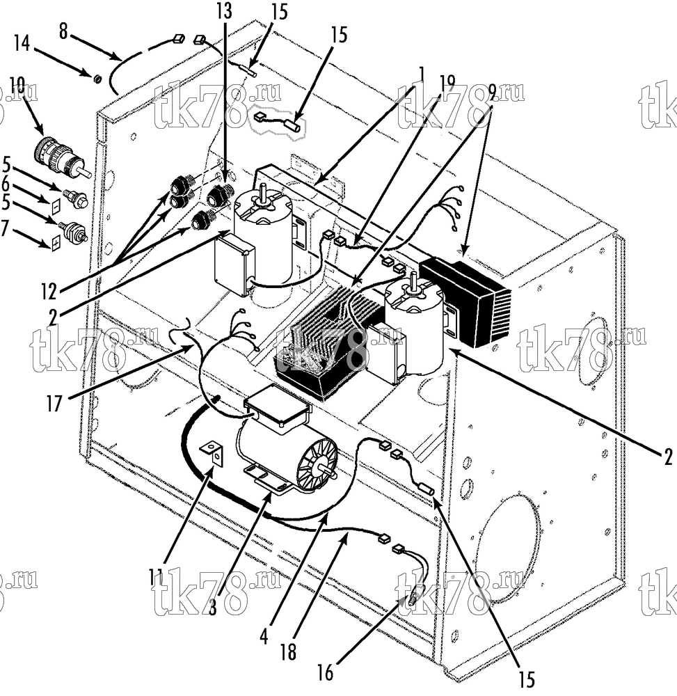 Каталог запчастей для Thermo King T2-M88 ELECTRICAL COMPONENTS
