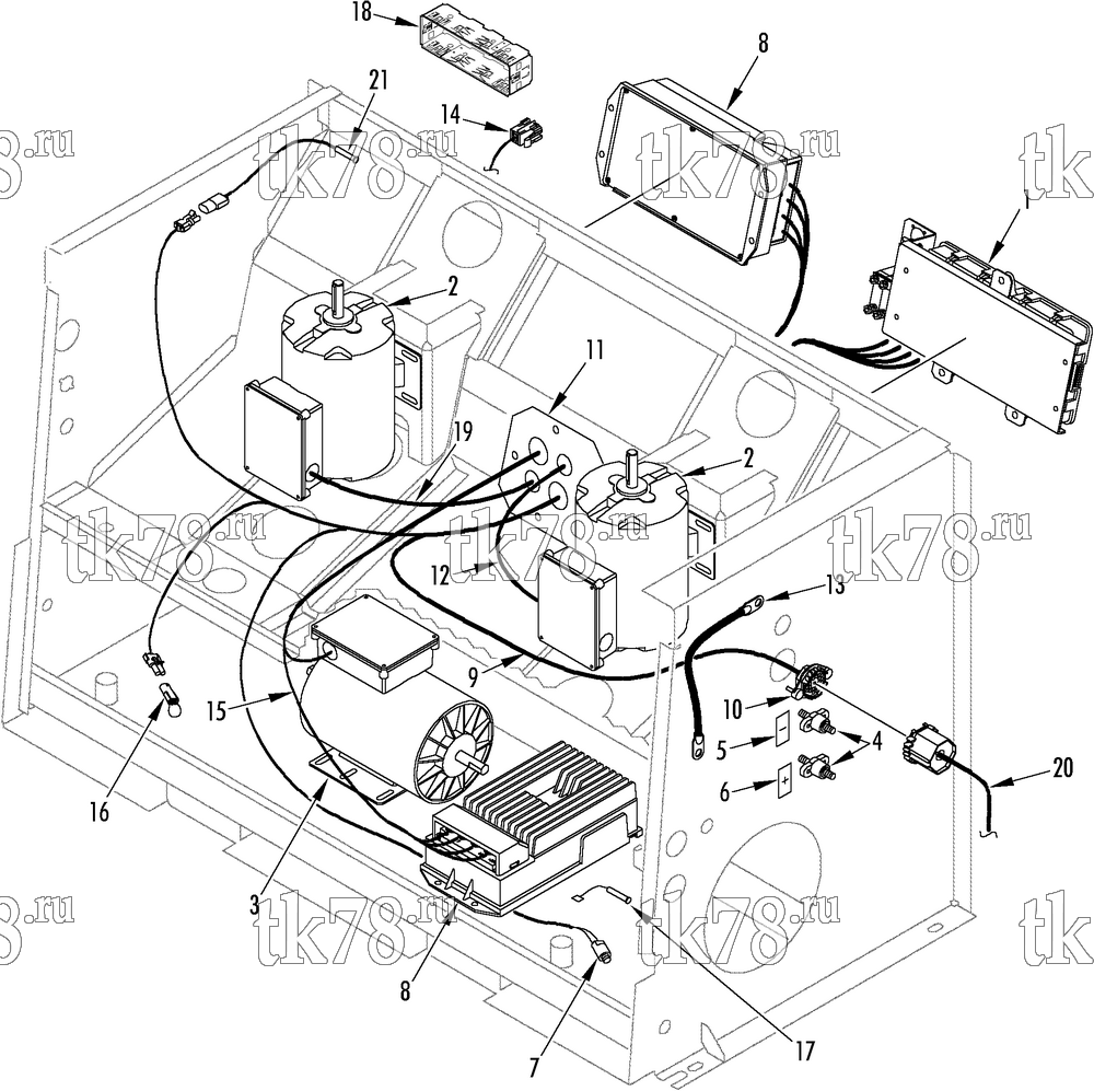 Каталог запчастей для Thermo King  ELECTRICAL COMPONENTS