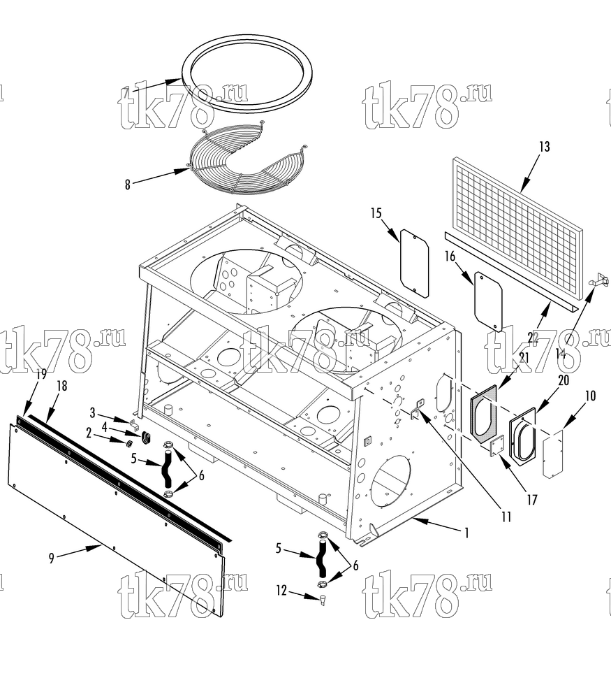 Каталог запчастей для Thermo King T13-M47 STRUCTURAL COMPONENTS