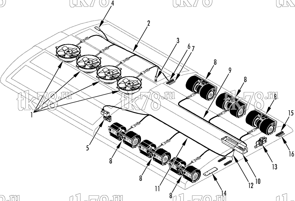 Каталог запчастей для Thermo King ART-III M4 ELECTRICAL COMPONENTS (ART-III MASTER)
