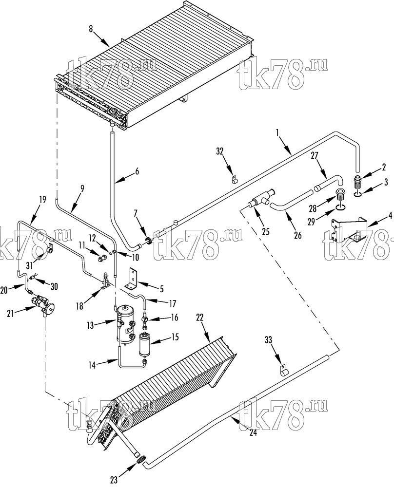 Каталог запчастей для Thermo King  REFRIGERATION COMPONENTS