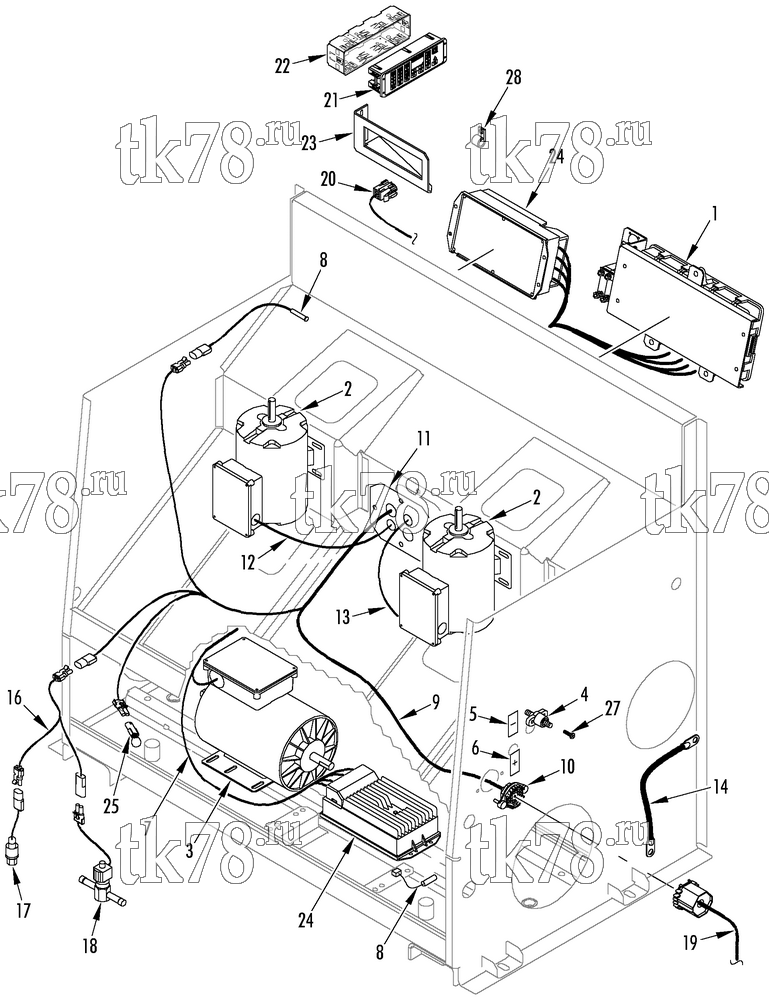 Каталог запчастей для Thermo King  ELECTRICAL COMPONENTS