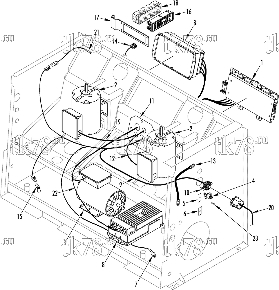 Каталог запчастей для Thermo King  ELECTRICAL COMPONENTS