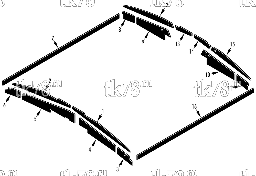 Каталог запчастей для Thermo King MRT-I 1004/TM21 INSULATION COMPONENTS