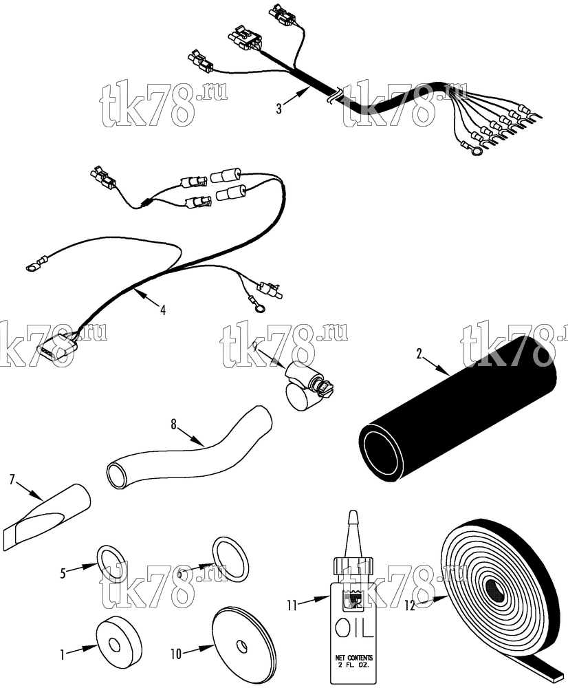 Каталог запчастей для Thermo King MRT-I 1004/TM21 INSTALLATION COMPONENTS