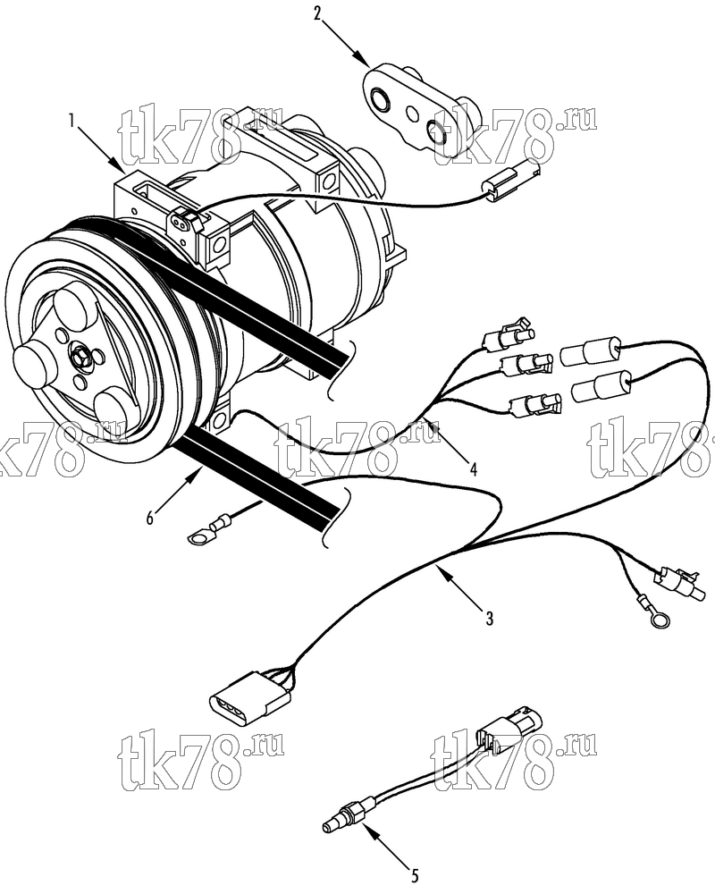 Каталог запчастей для Thermo King MRT-I 1004/TM21 COMPRESSOR GROUP - TM21 (KIT 819634)
