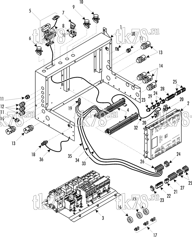 Каталог запчастей для Thermo King  CONTROL BOX