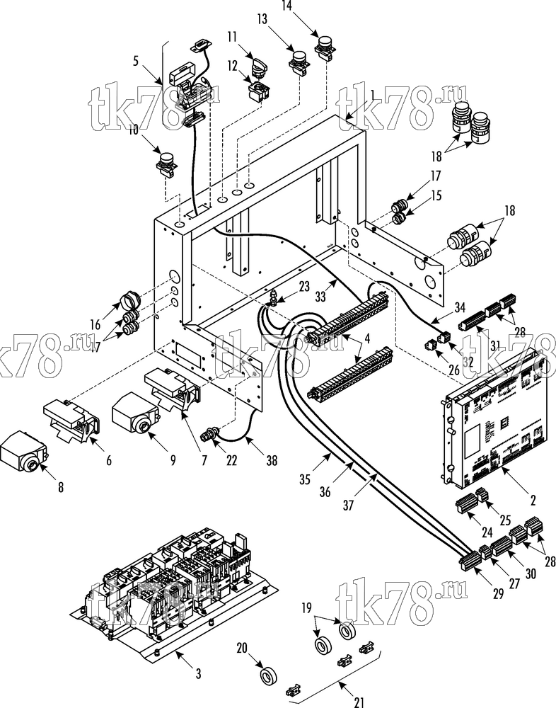 Каталог запчастей для Thermo King LRV-10T PCC CONTROL BOX