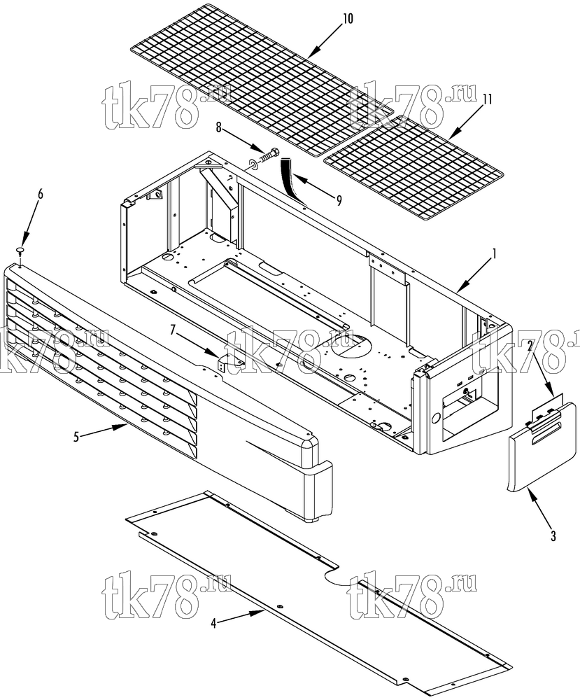 Каталог запчастей для Thermo King V-700 MAX 50 FRAME GROUP