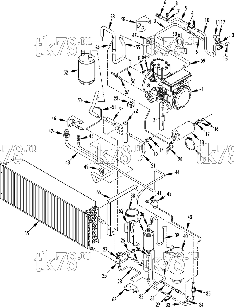 Каталог запчастей для Thermo King V-700 MAX 50 CONDENSER REFRIGERATION GROUP
