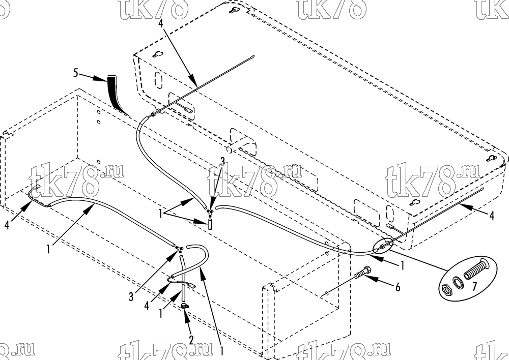 Каталог запчастей для Thermo King V-700 MAX 50 UNIT MOUNTING AND DRAIN HOSE