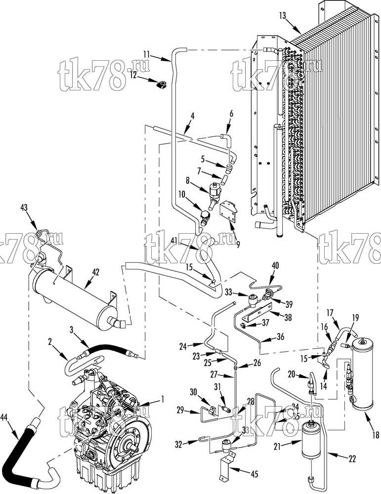 Каталог запчастей для Thermo King SPECTRUM SB TCI CONDENSER REFRIGERATION