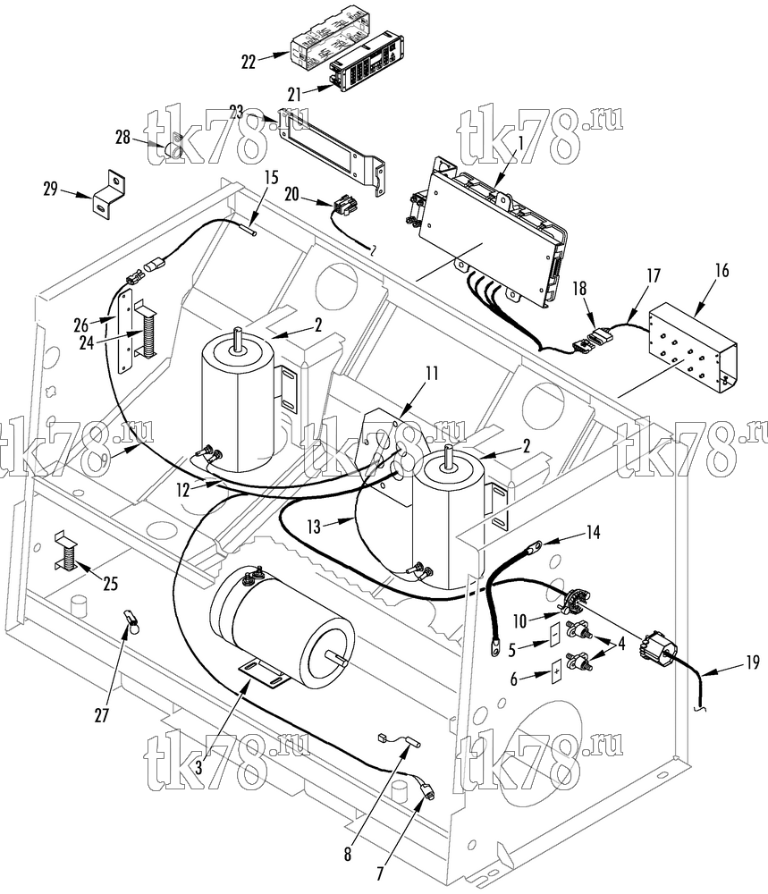 Каталог запчастей для Thermo King T11-M89 ELECTRICAL COMPONENTS