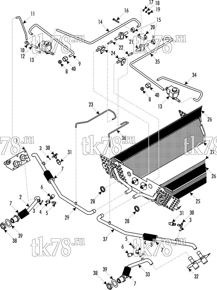 Каталог запчастей для Thermo King LRT-III W Split 1000, 1004 REFRIGERATION - EVAPORATOR