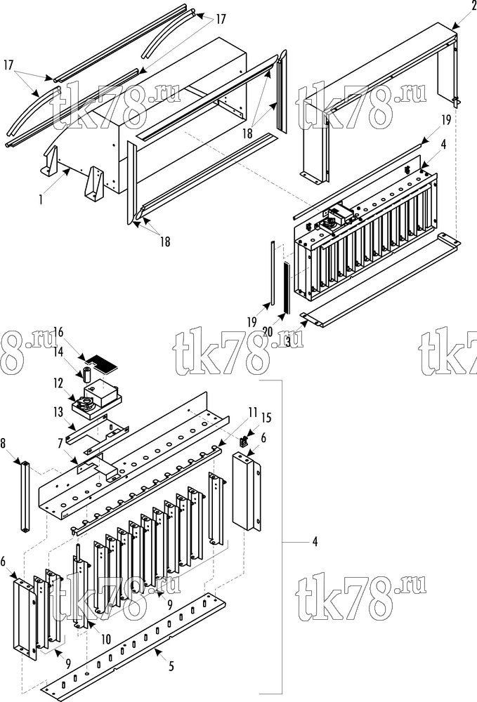 Каталог запчастей для Thermo King  FRESH AIR CANAL