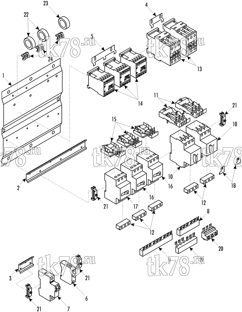 Каталог запчастей для Thermo King  CONTACTOR & CIRCUIT BREAKER GROUP