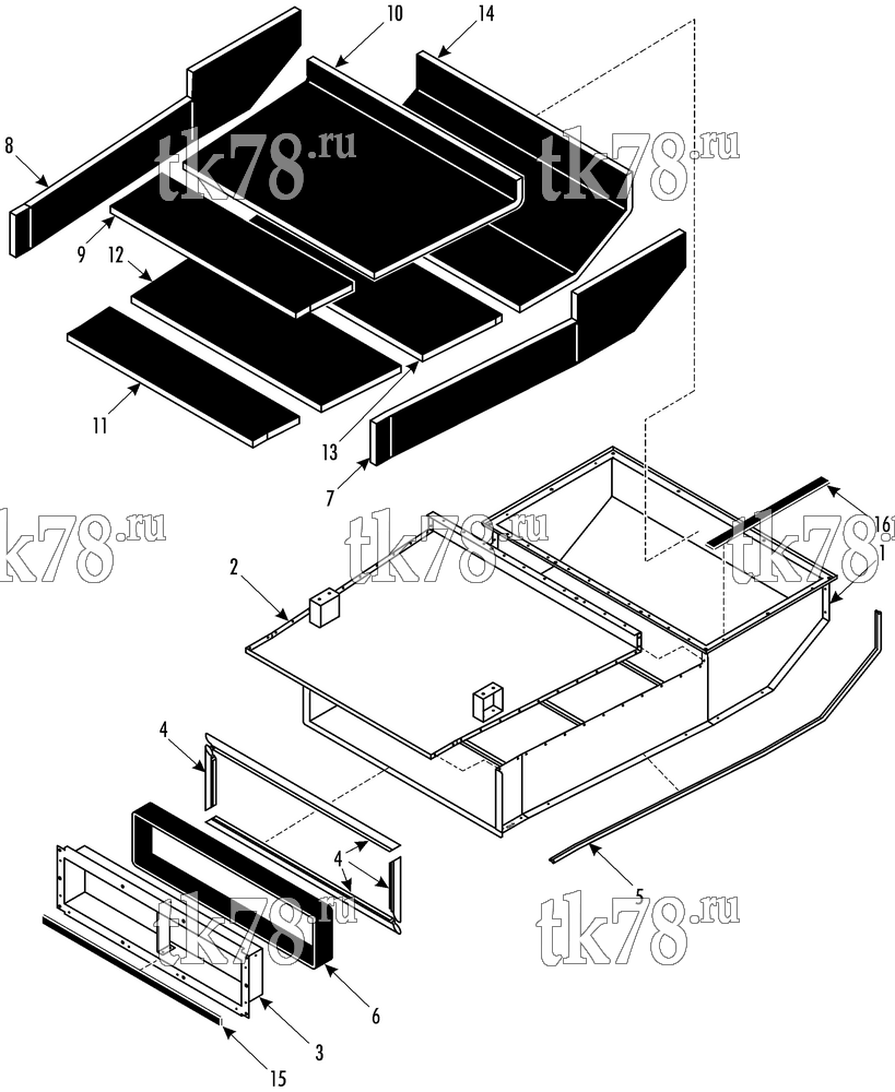 Каталог запчастей для Thermo King  DUCT AIR BOX