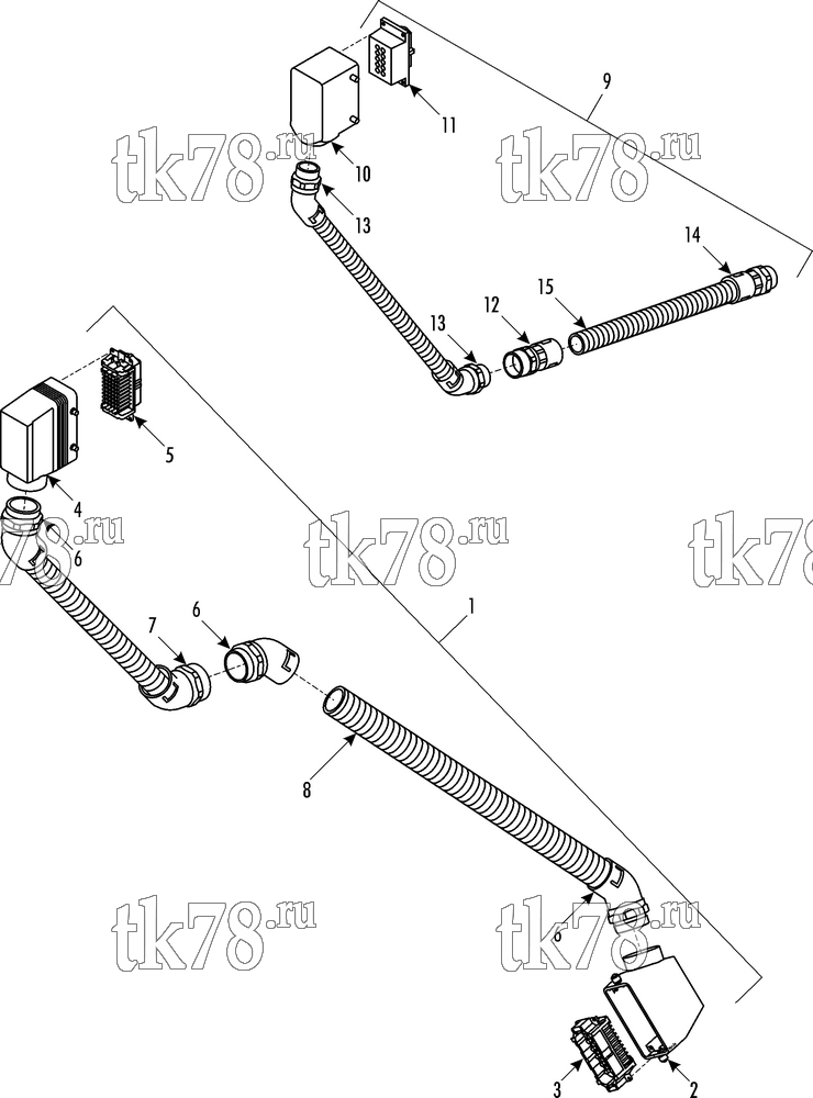 Каталог запчастей для Thermo King RAC 4 STD INTERFACE HARNESS