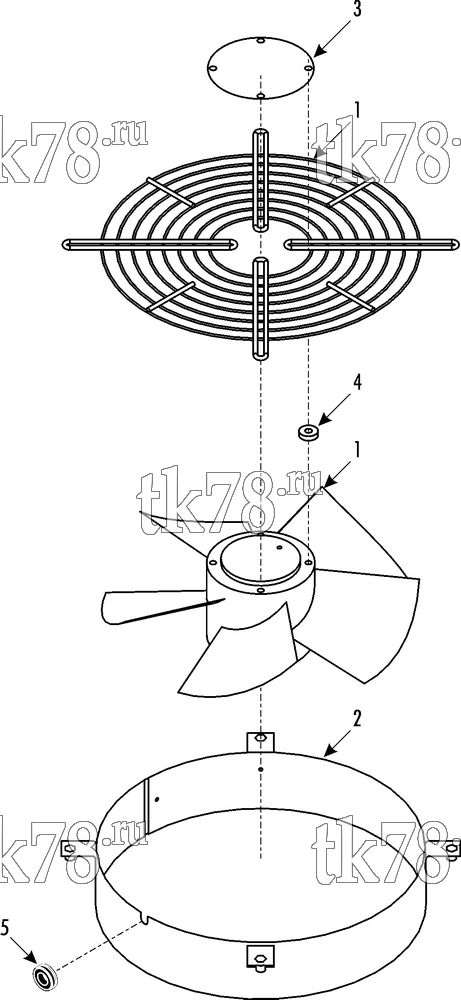 Каталог запчастей для Thermo King RAC 4 STD FAN