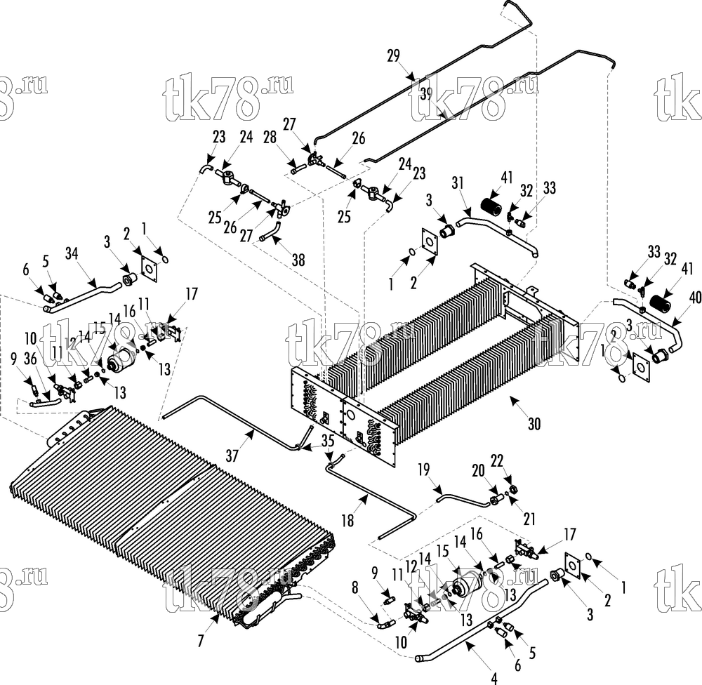 Каталог запчастей для Thermo King CITI-RT Split REFRIGERATION COMPONENTS (standard connection)