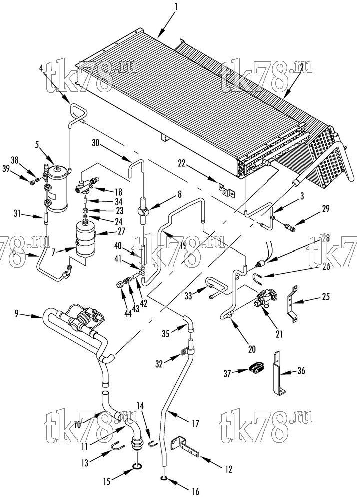 Каталог запчастей для Thermo King T2-M98 REFRIGERATION COMPONENTS (w/ EPR VALVE)