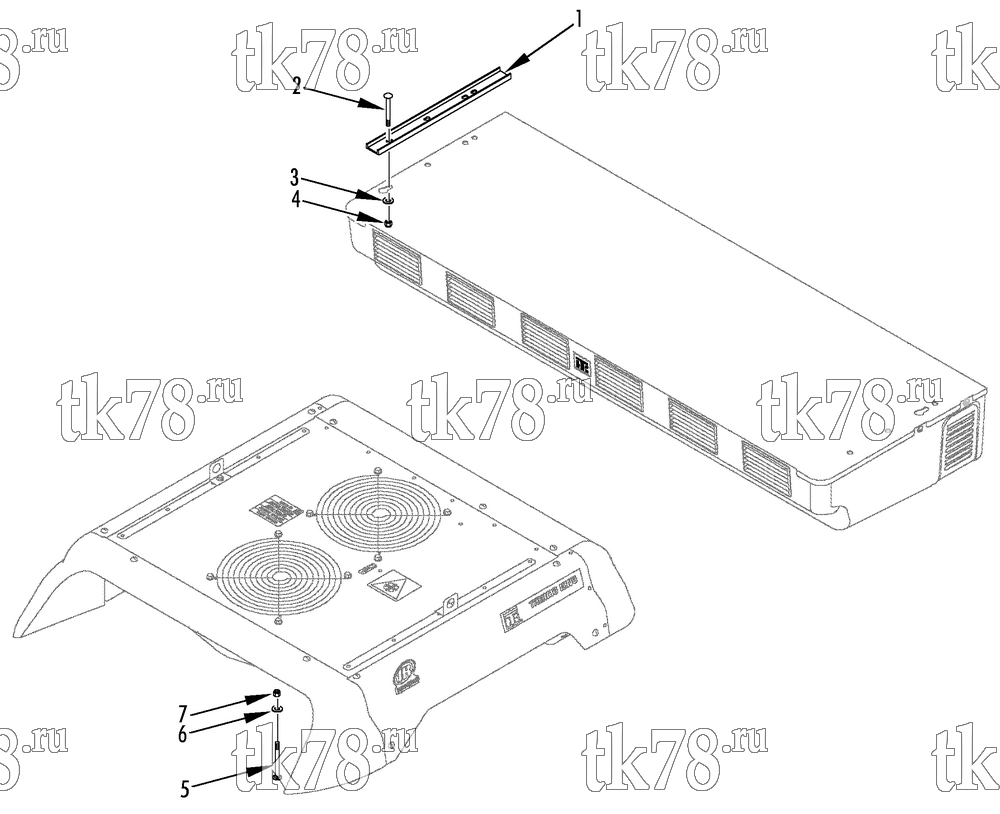 Каталог запчастей для Thermo King S-40E & S-45C 12V UNIT MOUNTING