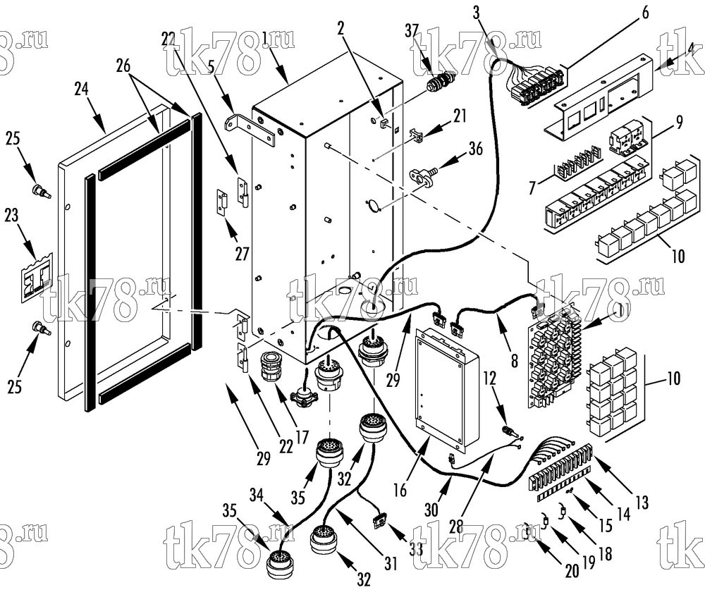 Каталог запчастей для Thermo King R7-M2 CONTROL BOX ASSEMBLY